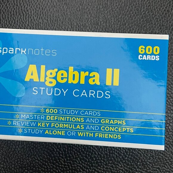 Algebra II Spark Notes Flash Cards - Picture 7 of 7